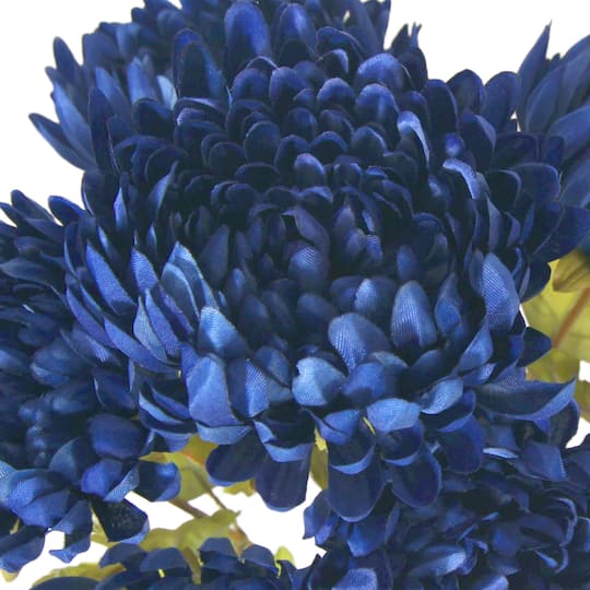 18" Navy Ball Mum Bush by Ashland®